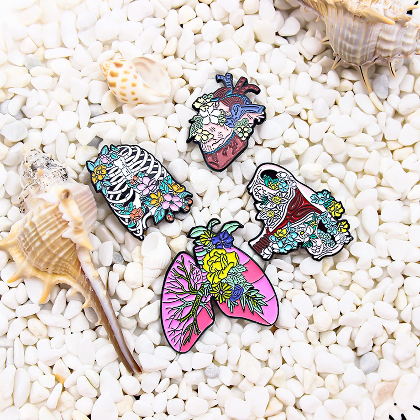Uterus Brooch Pin - Medical Ovaries Enamel Lapel Pin for Nurses & Doctors - Uterine Medicine Jewelry Gift for Women, Medical Students & Graduation - Perfect for Nursing School, Clinical Practice & Healthcare Appreciation
