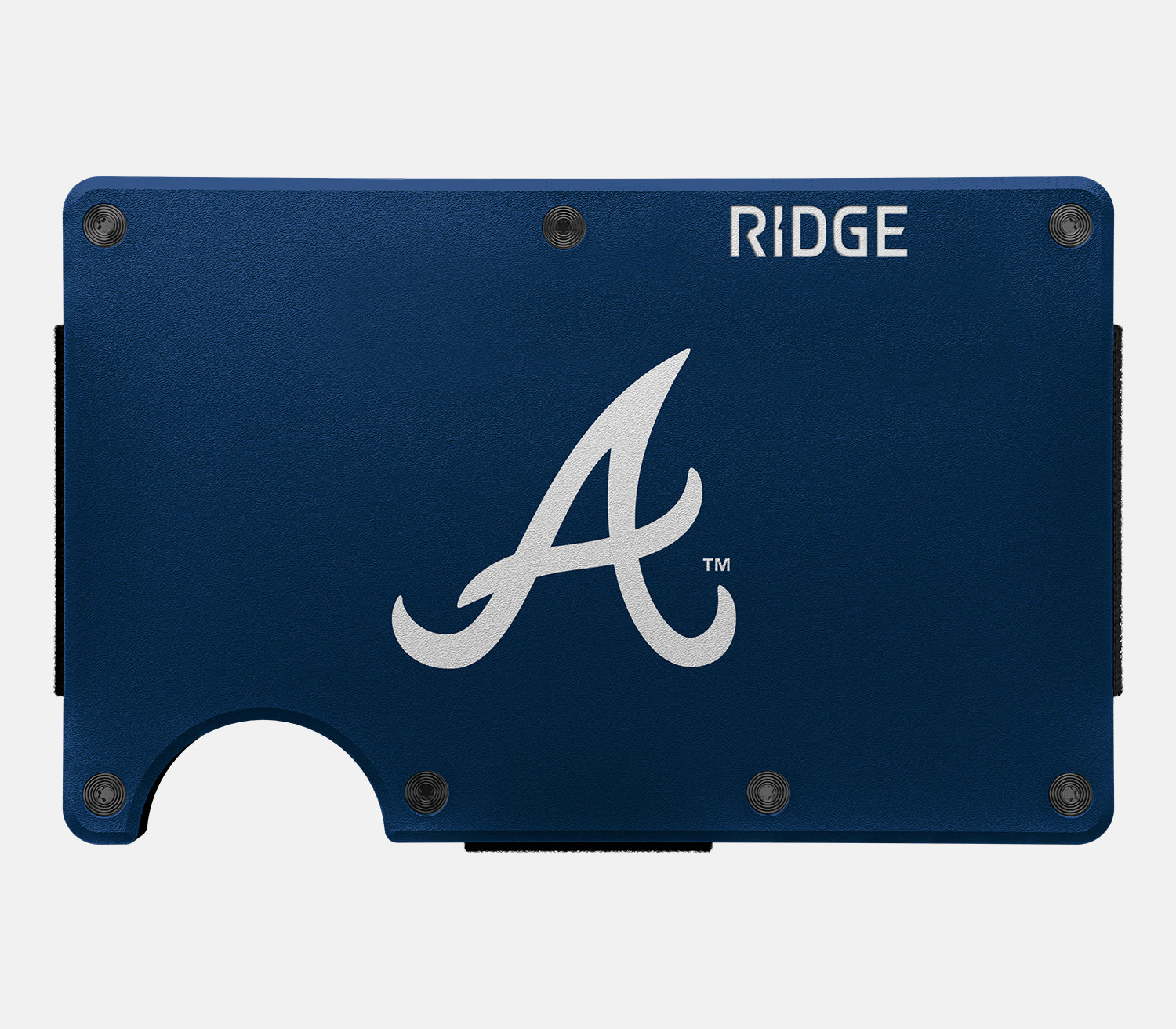 Ridge Wallet for Men - Slim RFID Blocking Front Pocket Wallet - Atlanta Braves Edition - Perfect for Everyday Carry, Travel & Gifting