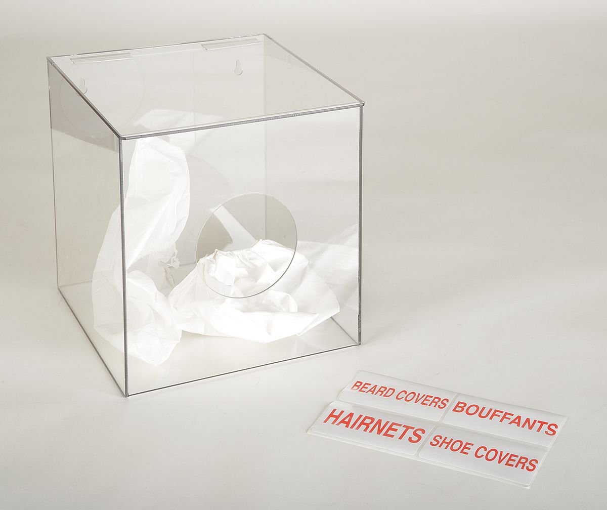 3UZG3 Disposable Bouffant Caps, Beard Nets & Hairnets Dispenser - Ideal for Food Service, Healthcare & Cleanroom Use