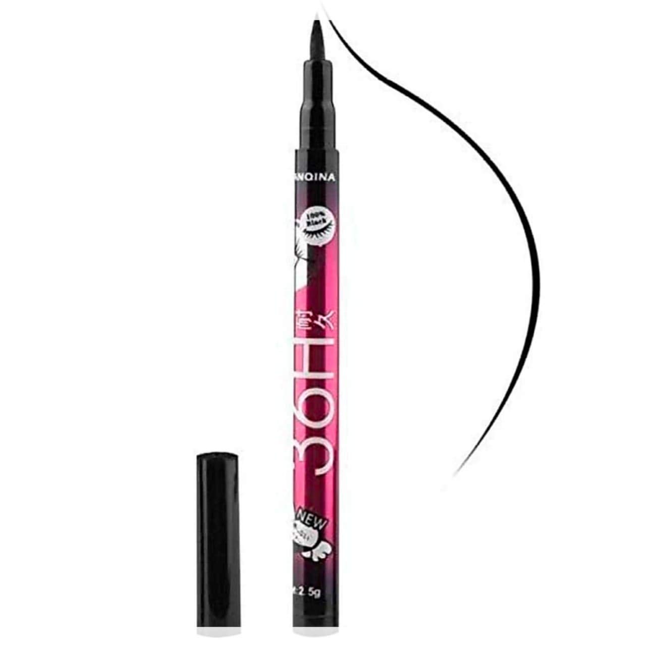 Professional Sketch Eyeliner Makeup Brush Set - 5 Piece Blender Puff Kit for Eyeshadow & Eyebrow Application | Perfect for Makeup Artists & Beginners (Multicolor)