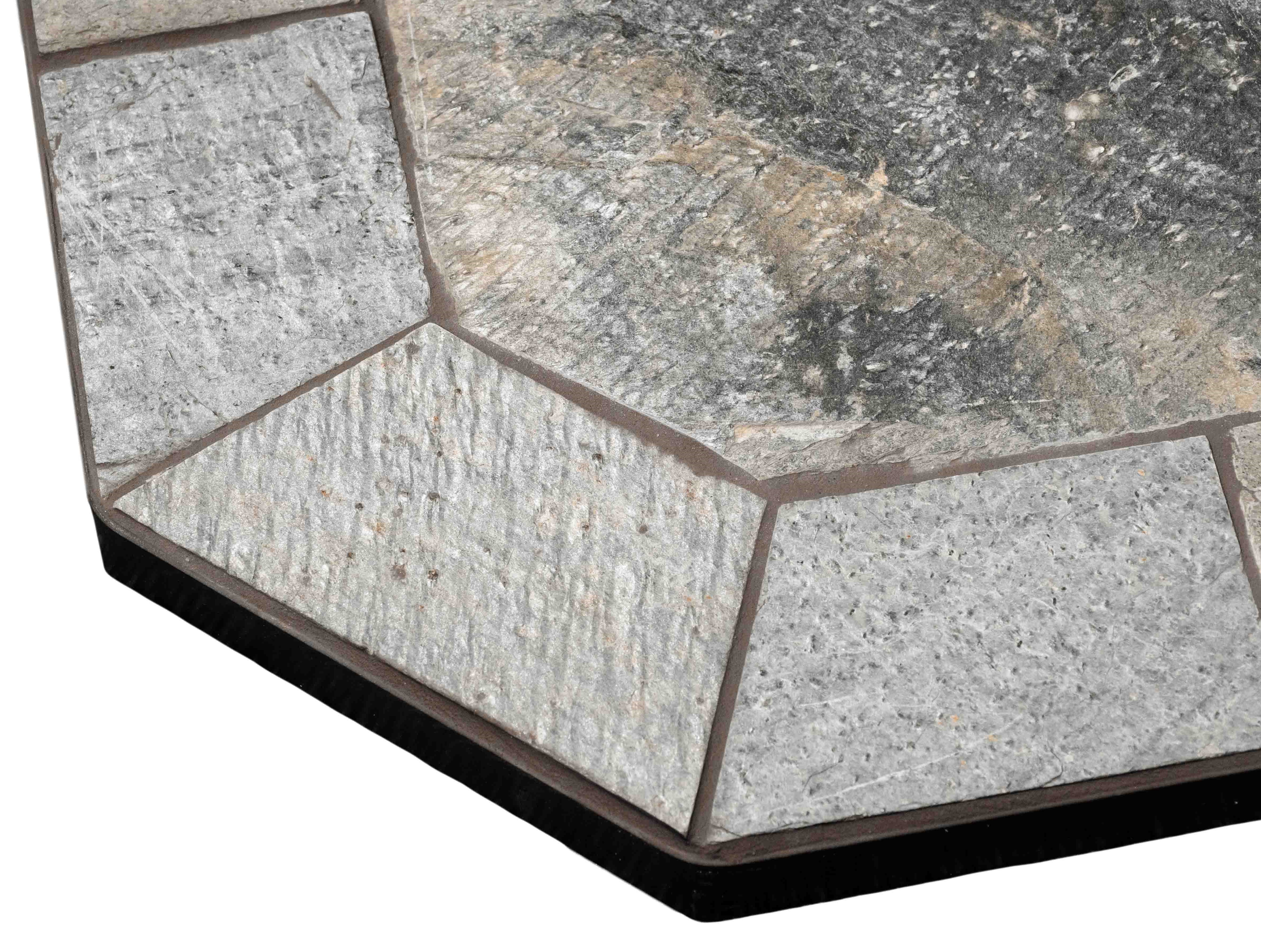ComfortBilt Flatwall Hearth Pad - Natural Silver Slate Fireplace Protector | Heat Resistant Floor Mat for Wood Stove, Pellet Stove & Fireplace Safety