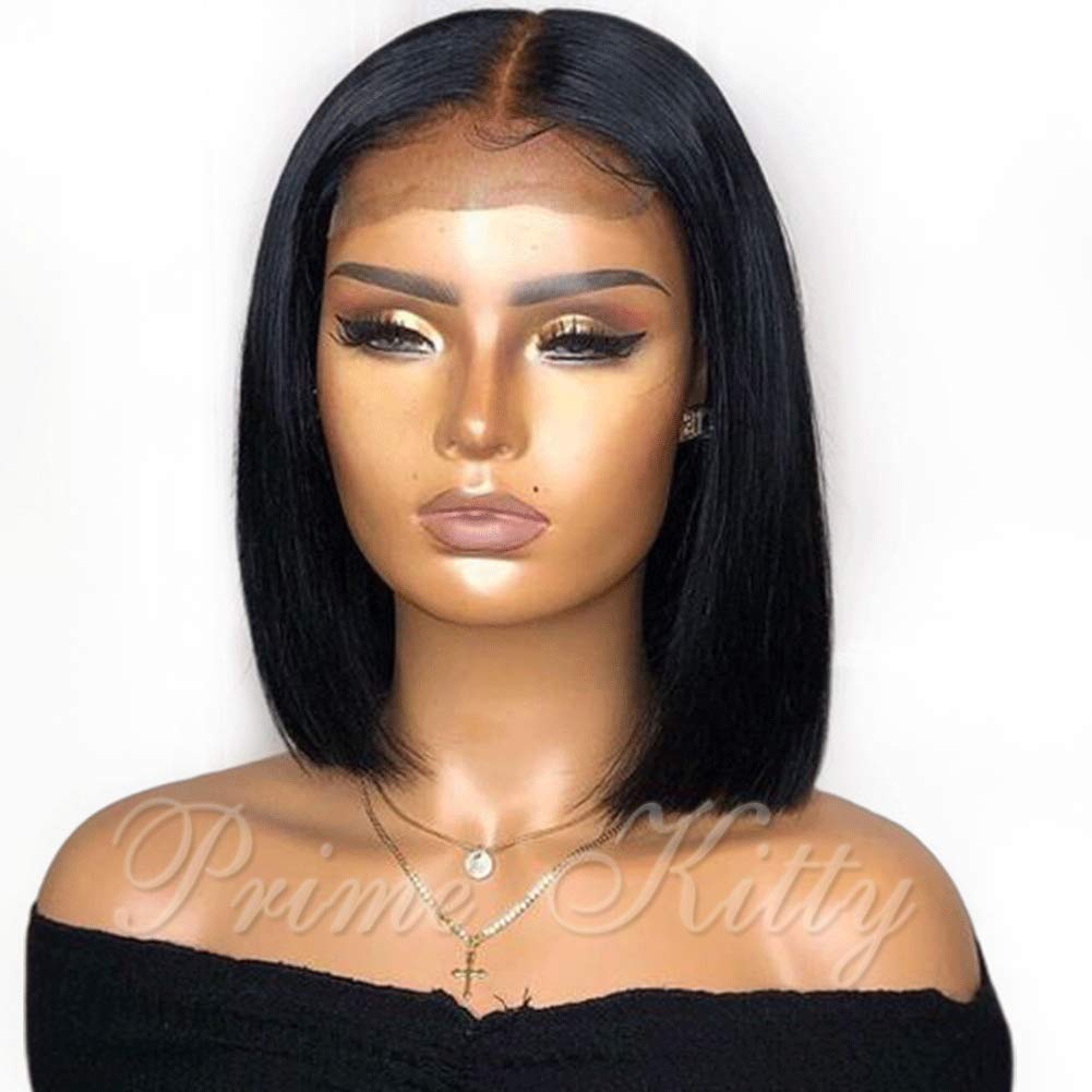 Brazilian Virgin Human Hair Wigs for Black Women - 9A Grade 150% Density 360 Lace Frontal Wig with Baby Hair - Straight 14