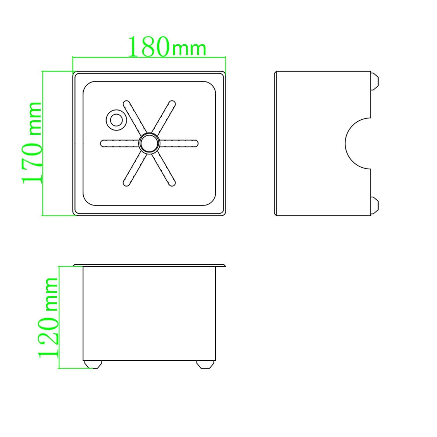 Stainless Steel Sink Glass Rinser & Bottle Washer - Bar Faucet Attachment for Wine, Beer & Cocktail Glasses - Durable Kitchen Sink Accessory for Home Bars & Restaurants