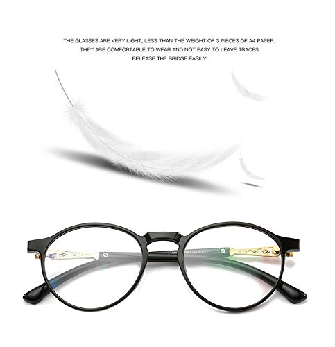 Stylish Lightweight Anti-Radiation Blu-ray Reading Glasses for Women +3.0 - Perfect for Reading, Computer Work & Nighttime Screen Use