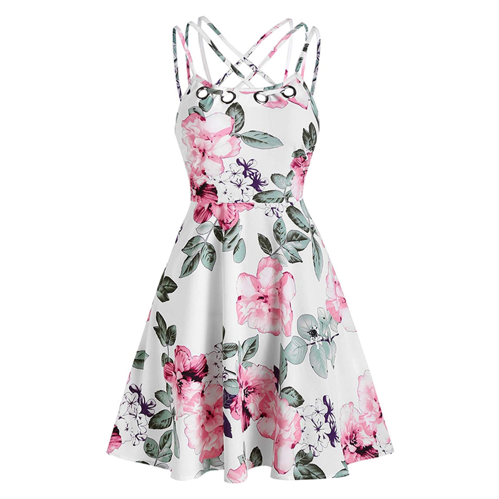 Elegant Women's Guest Wedding Dress with Embroidery & Bandage Print - Casual & Stylish for Bridal Showers, Receptions & Special Occasions