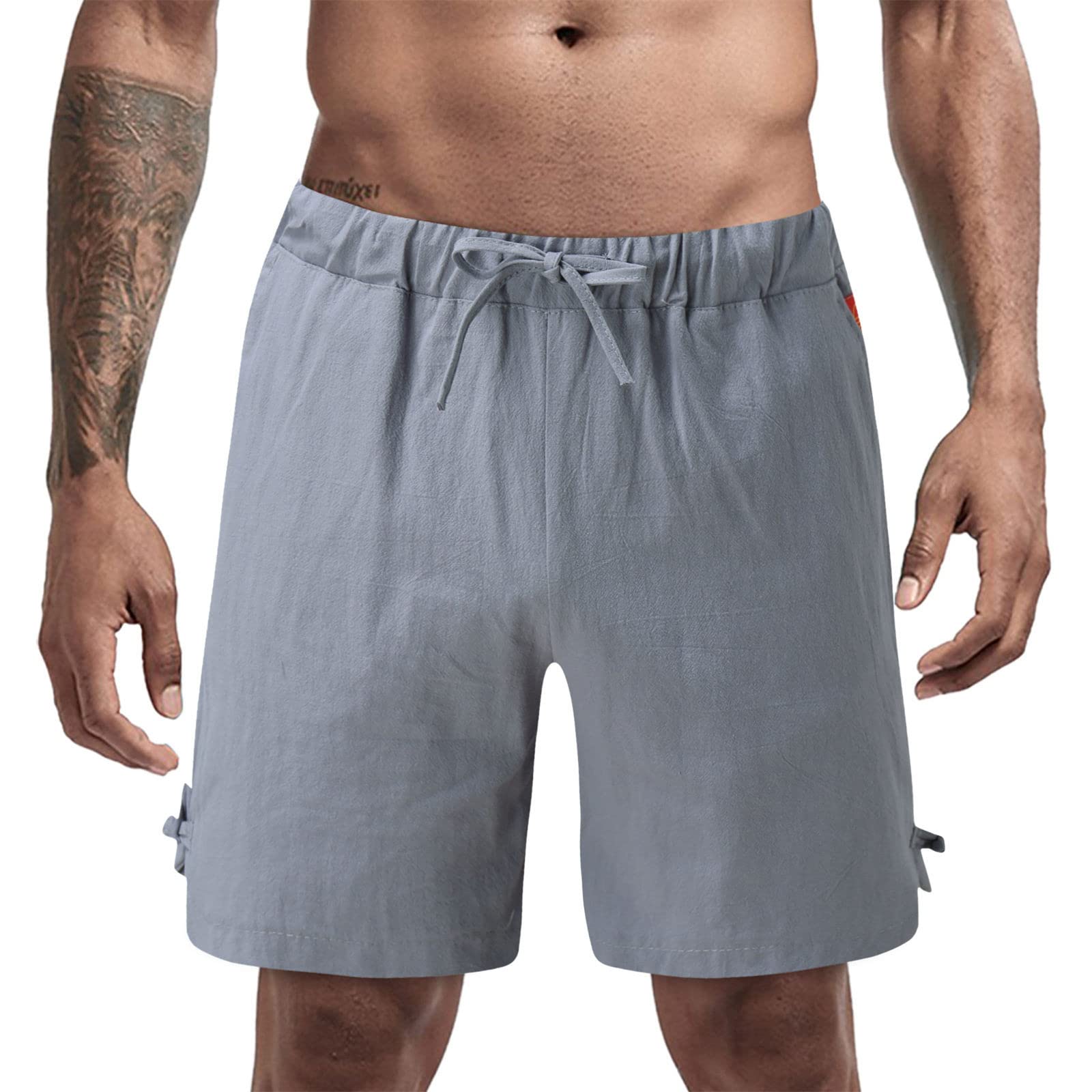 Men's Summer Running Shorts with Pockets - Quick Dry Breathable Active Shorts for Gym, Jogging & Outdoor Sports | Comfortable Workout Clothing Set