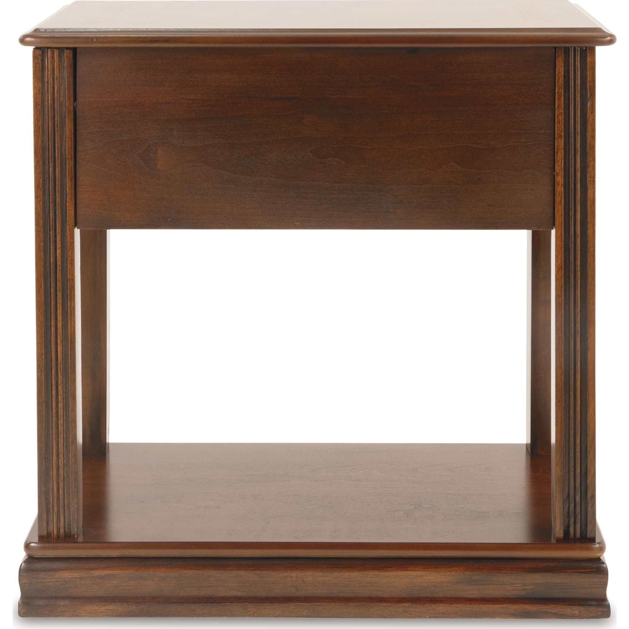 Breegin Brown Wooden End Table - Small Side Table for Living Room, Bedroom, or Office - Perfect for Coffee, Lamps, and Decor
