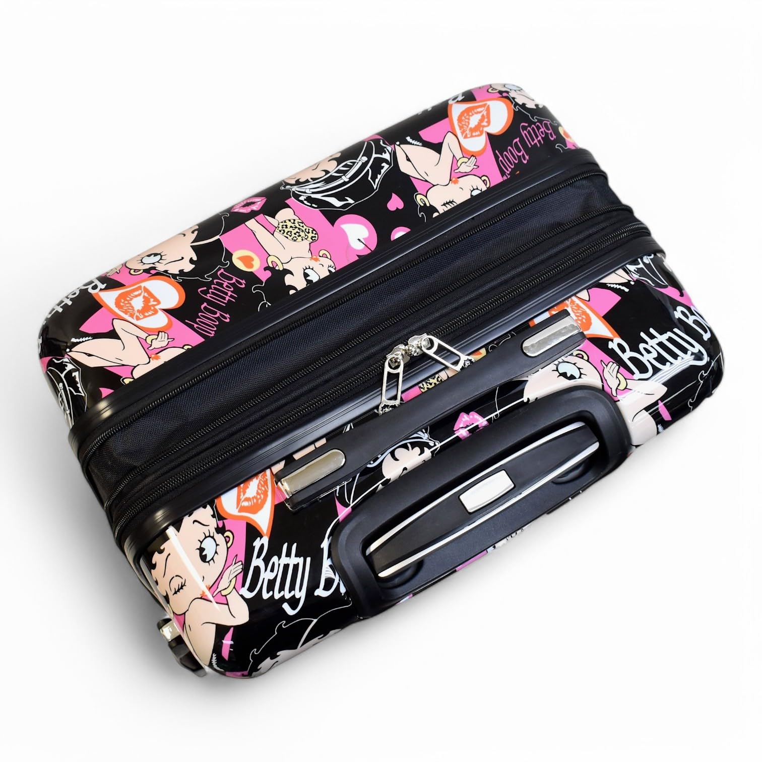Betty Boop Themed Hard Shell Luggage Set - 3-Piece Carry-On, Medium & Large Suitcases with Spinner Wheels, Expandable Design & TSA Lock - Stylish Travel Luggage for Women, Perfect for Air Travel, Vacations & Business Trips (#CT1)
