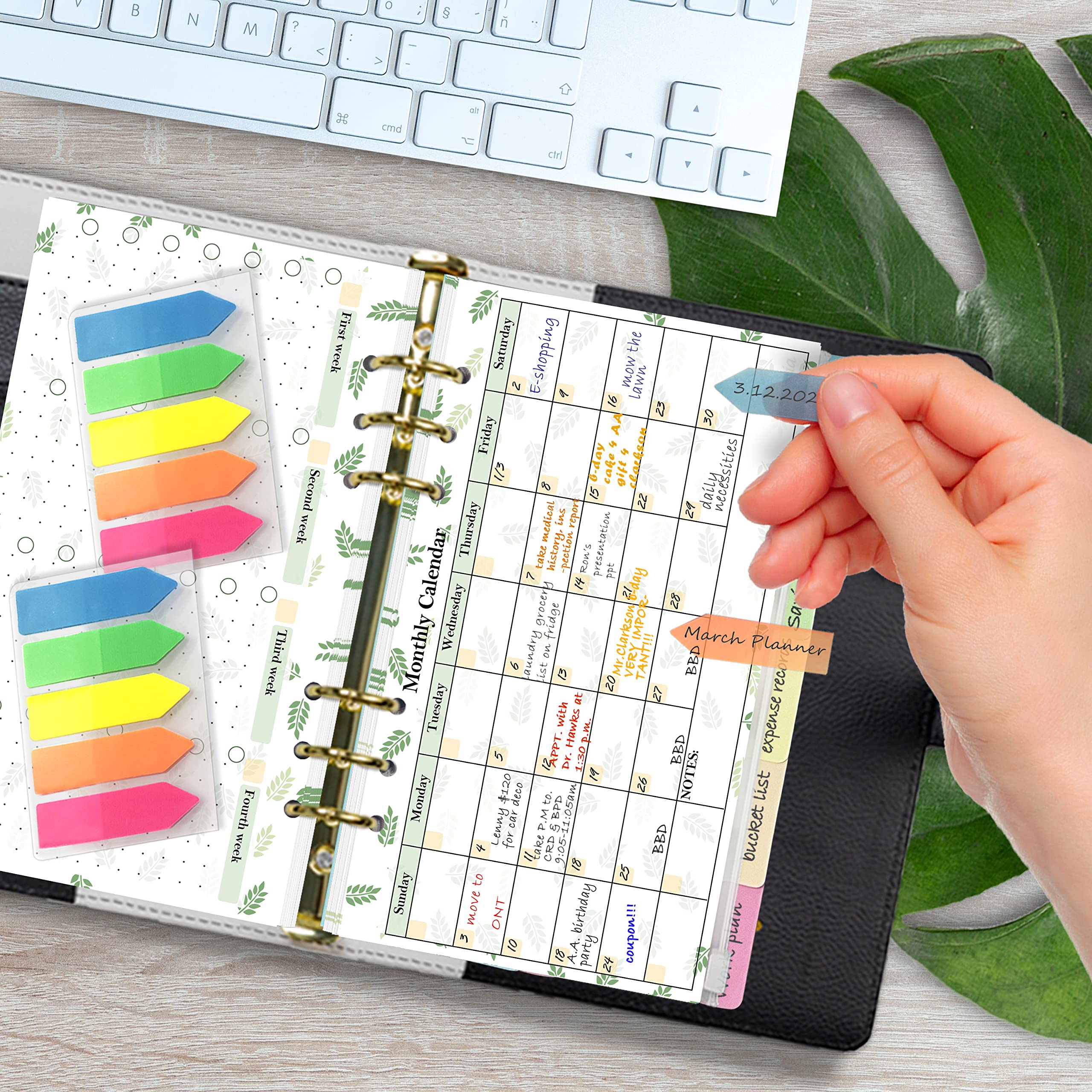 2025 Monthly Weekly Budget Planner Kit - 6 Ring Binder Accessory, 6.73” x 3.72” Personal Size for Financial Organization - Perfect for Cash Management, Bill Tracking & Expense Planning at Home or Office