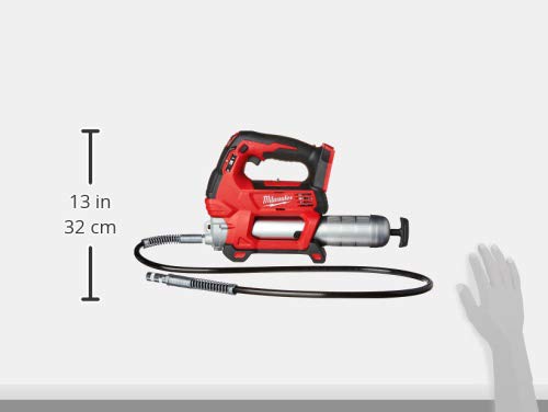 Milwaukee 2646-20 M18 2-Speed Grease Gun Bare Tool - Heavy Duty Cordless Grease Gun for Automotive, Industrial & Farm Equipment Maintenance
