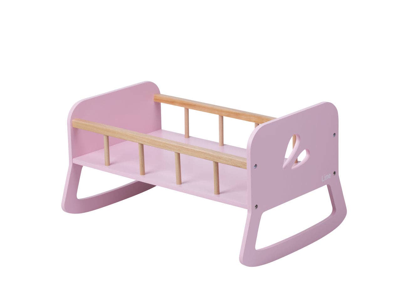 Light Pink Doll Cradle - Perfect for Baby Dolls, Nursery Decor & Pretend Play - Ideal for Kids' Bedrooms & Playrooms