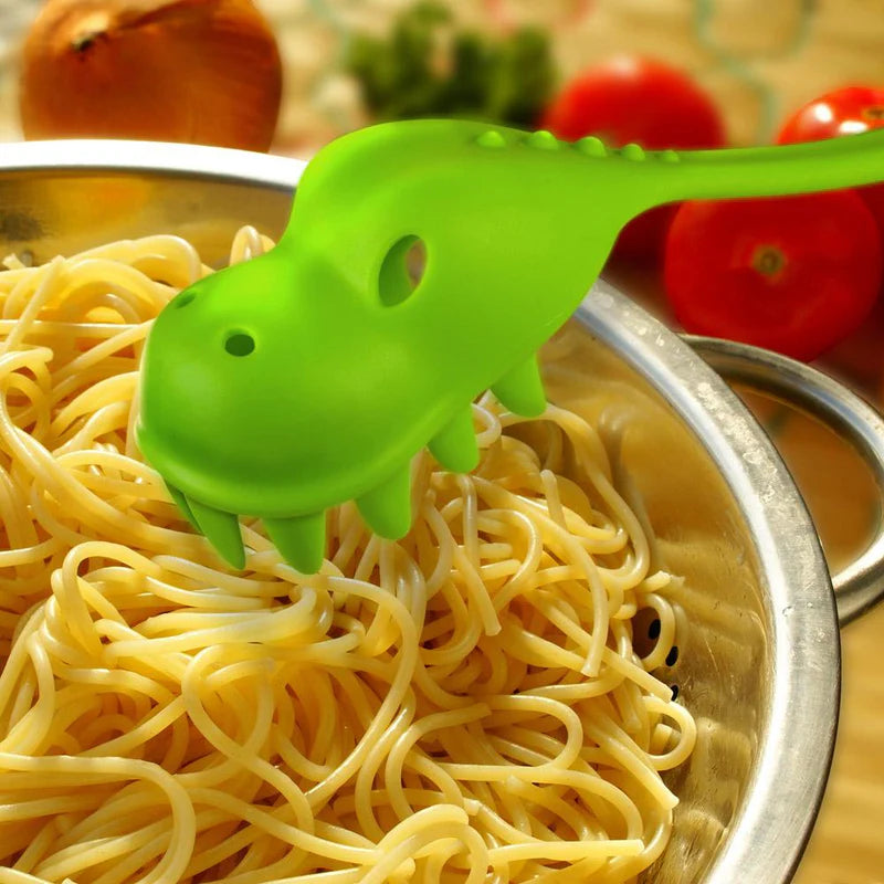 Fred Pastasaurus Pasta Server - Dinosaur-Shaped Pasta Spoon for Kids & Adults - Perfect for Spaghetti, Macaroni & Noodles - Fun Kitchen Utensil for Family Dinners & Parties