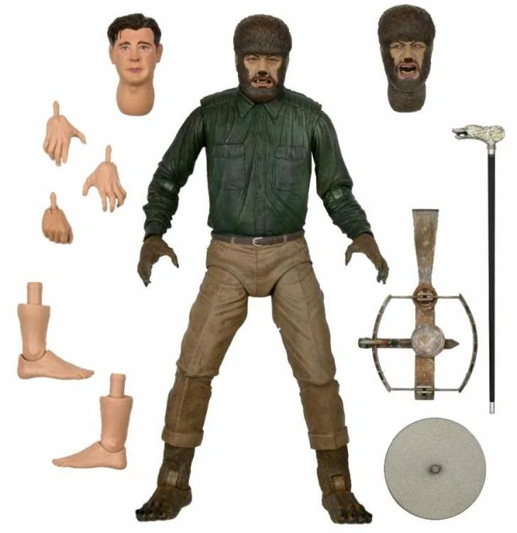 Universal Monsters Ultimate The Wolf Man Action Figure - Classic Horror Collectible for Fans, Halloween Decor, Movie Night Props