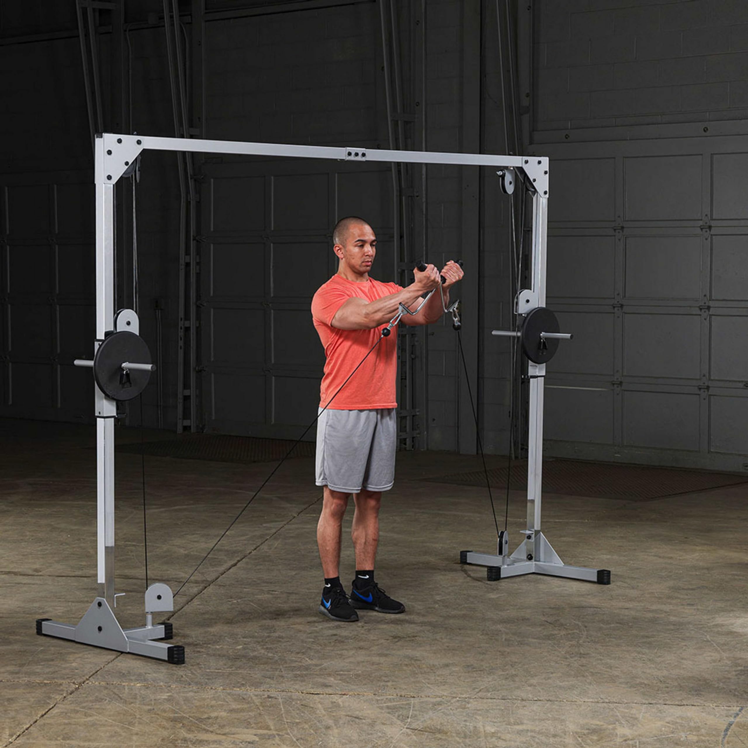 Body-Solid Powerline Cable Crossover Machine - Adjustable High & Low Pulley Gym Equipment for Home Workouts, Functional Trainer for Total Body Exercise, Cable Fly & Crossover Training | Perfect for Strength Training, Muscle Building & Home Gym Fitness Routines