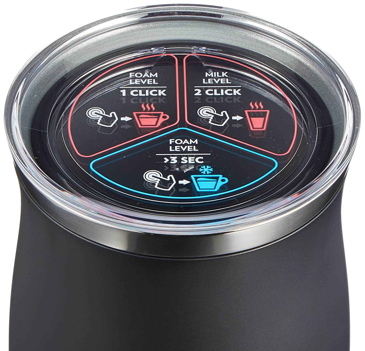 Lavazza A Modo Mio Jolie & Milk Black Coffee Machine, 1710W, Single-Serve, ABS Plastic, Black - Perfect for Home & Office Espresso Brewing