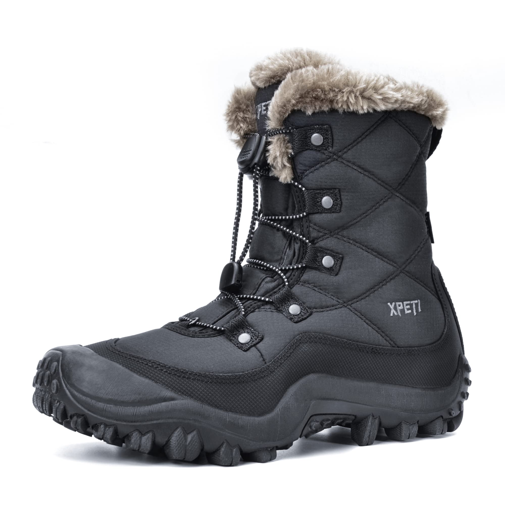 XPETI Women's Nora II Waterproof Snow Boots - Winter High-Top Hiking & Outdoor Work Boots for Cold Weather, Snowshoeing & Trail Adventures