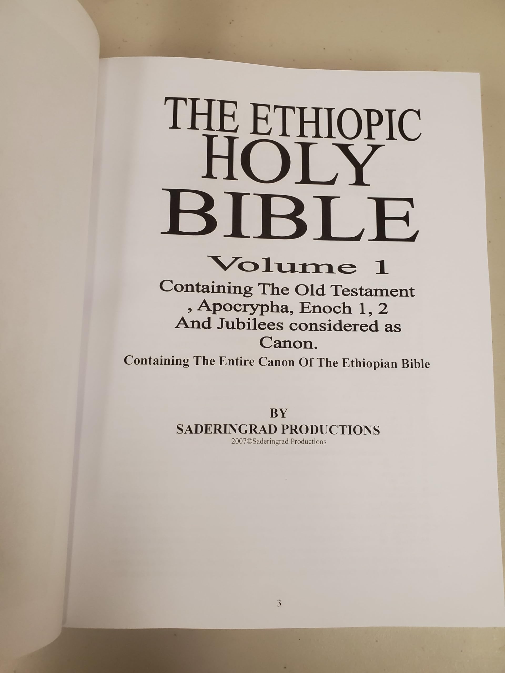 HOLY BIBLE Ethiopic Version - Old Testament, Apocrypha, Enoch & Jubilees | Canonical Scripture of the Ethiopian Orthodox Church | Perfect for Biblical Study, Religious Research & Spiritual Growth