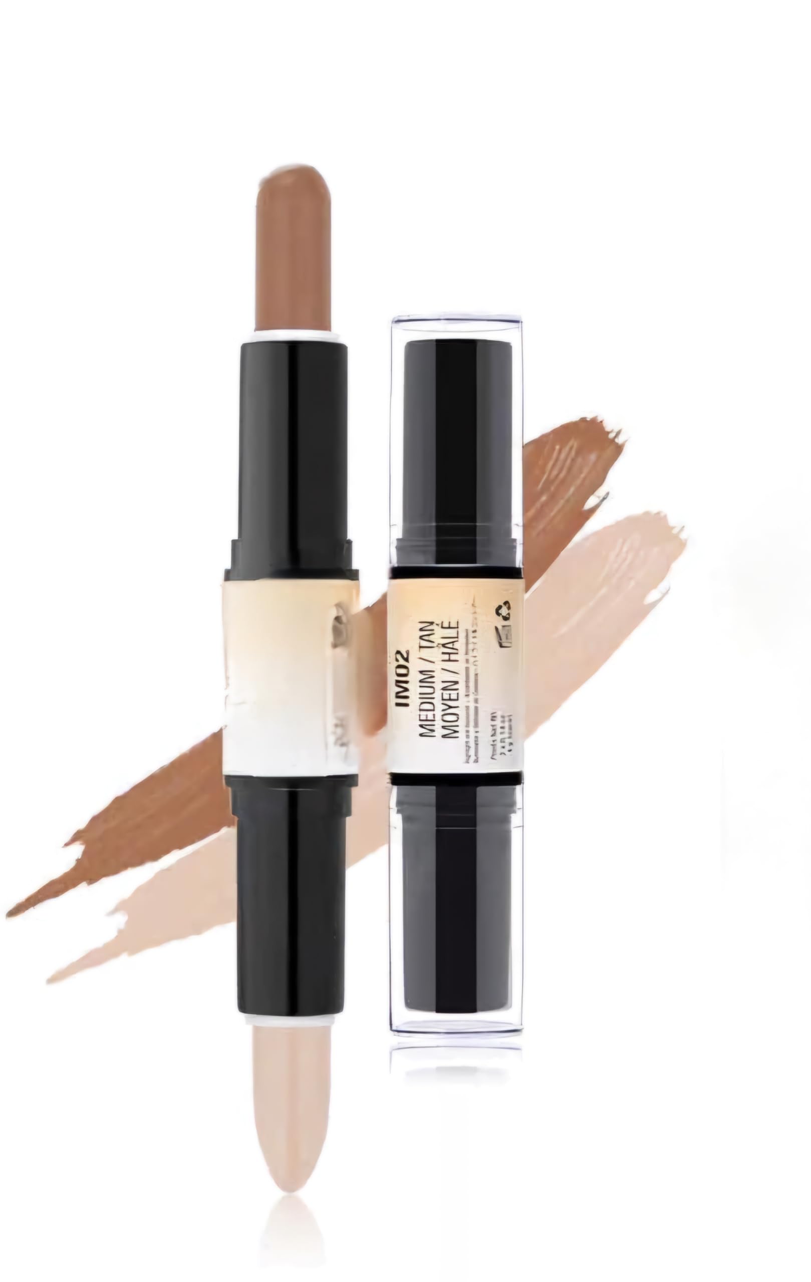 TopFinder® 24-Hour Waterproof 2-in-1 Contour & Highlighter Makeup Kit - High Coverage, HD Natural Glow Cream for Dark/Dry Skin Tones (50g) | Perfect for Daily Wear, Photography & Special Occasions