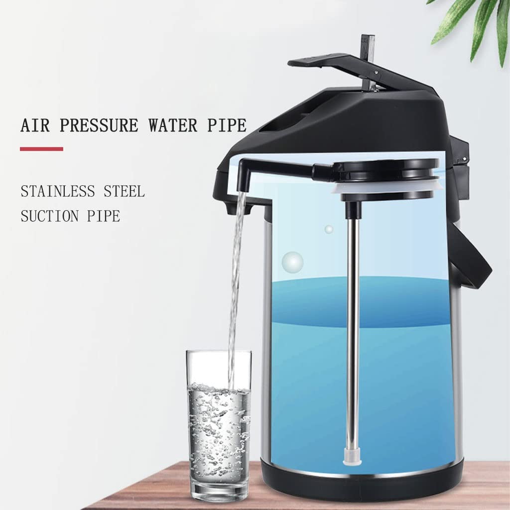 Premium Stainless Steel Thermal Coffee Carafe - 24-Hour Heat Retention, Large Capacity Double-Wall Vacuum Insulated Travel Kettle for Home & Office Use | Perfect for Camping, Road Trips & Daily Commute