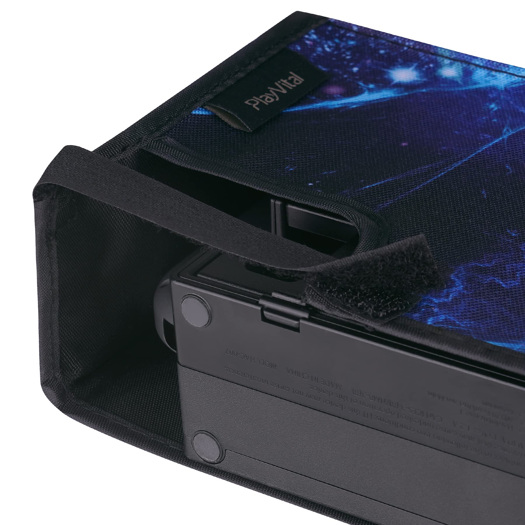 PlayVital Waterproof Dust Cover for Nintendo Switch OLED & Dock - Anti-Scratch Protective Sleeve for Nintendo Switch Console (Blue Nebula) - Perfect for Travel, Storage & Home Gaming Protection