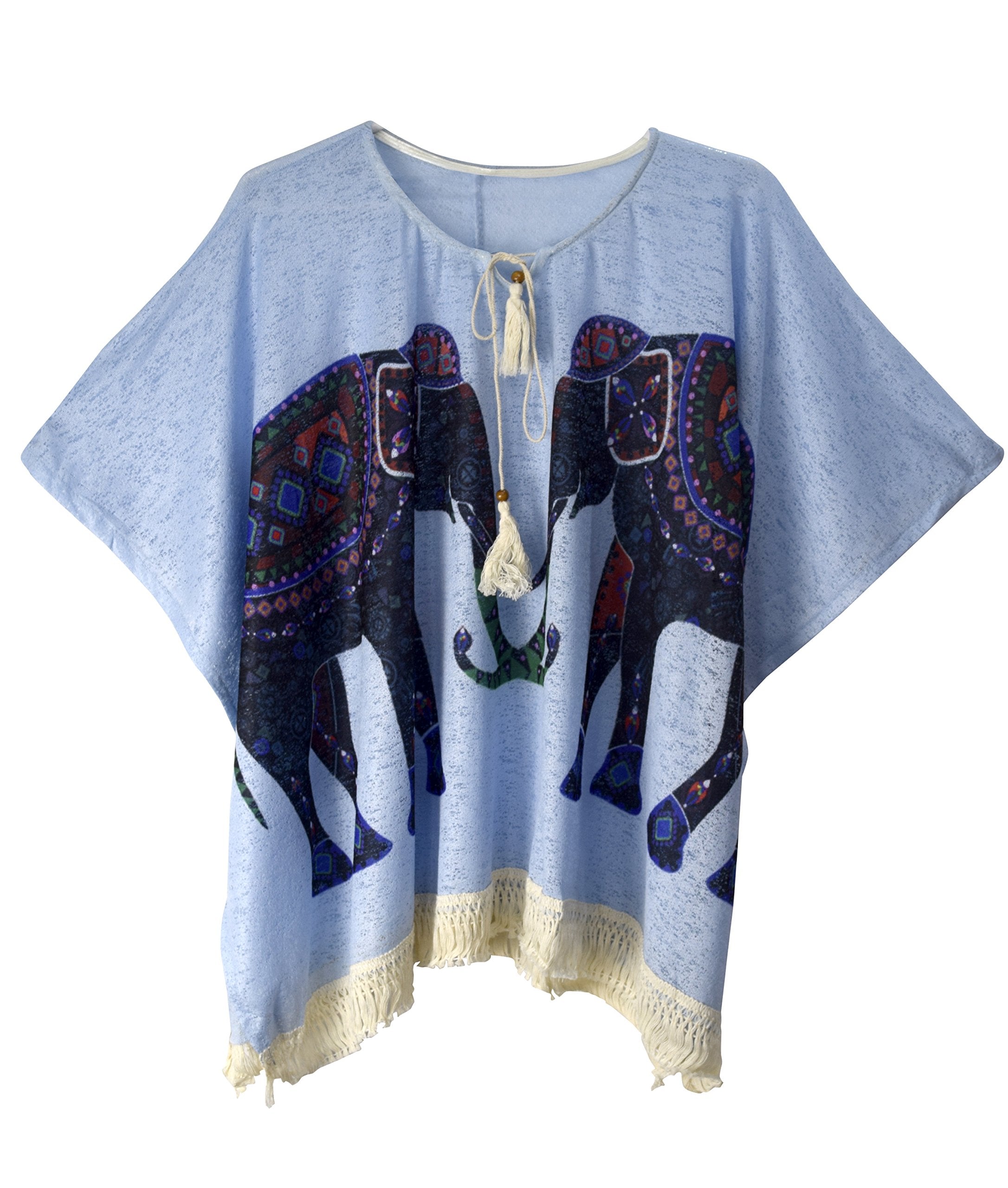 Women's Lightweight Summer Poncho Cardigan - Soft Beach Cover Up for Women, Breezy Loose Knit Shawl Wrap for Vacation, Poolside, Yoga & Outdoor Activities