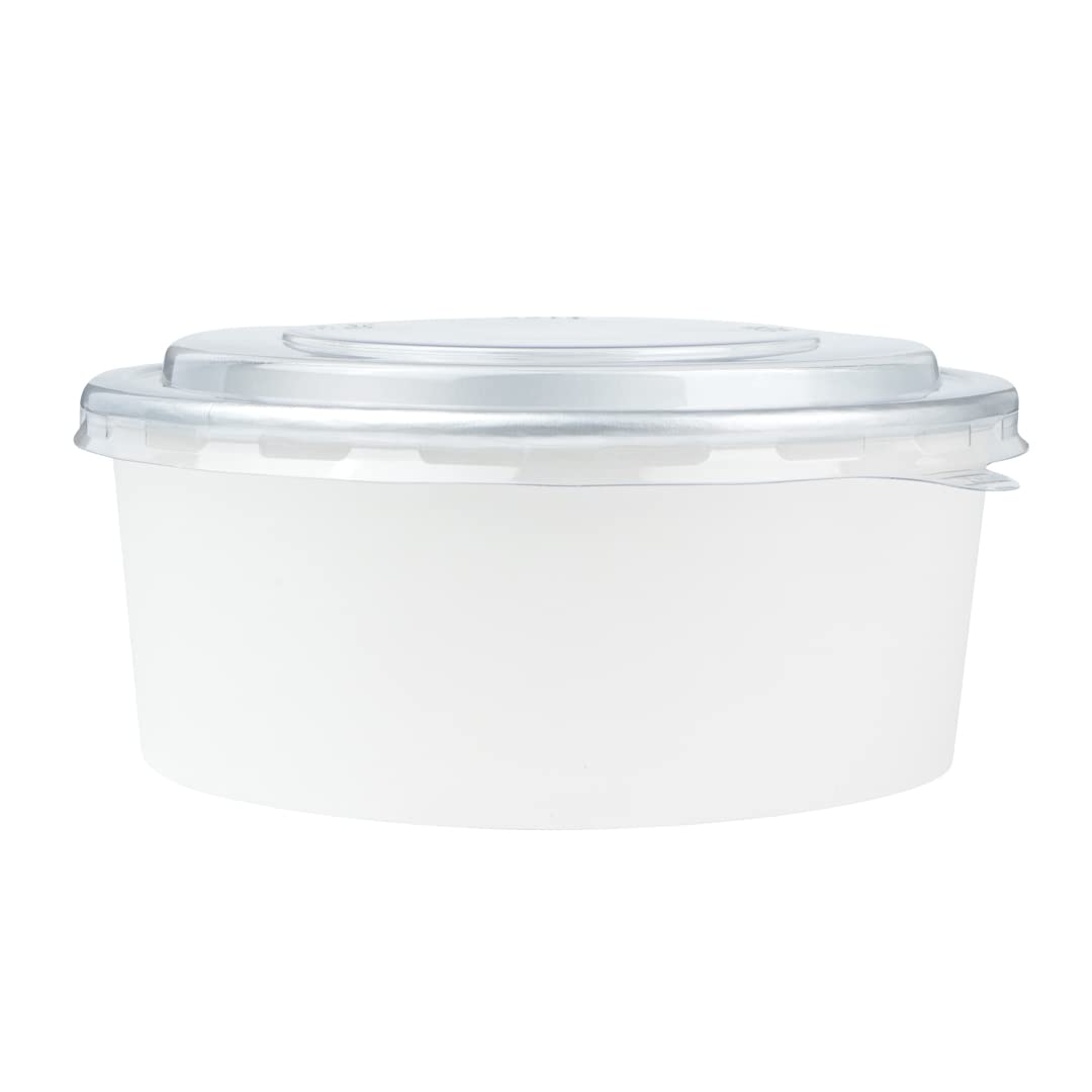 Disposable Clear Plastic Foil Lux Lids for 37oz & 42oz Takeout Containers - 200 Pack Lift Tab Food Container Lids (Containers Sold Separately) | Perfect for Restaurants, Catering & Food Delivery Services