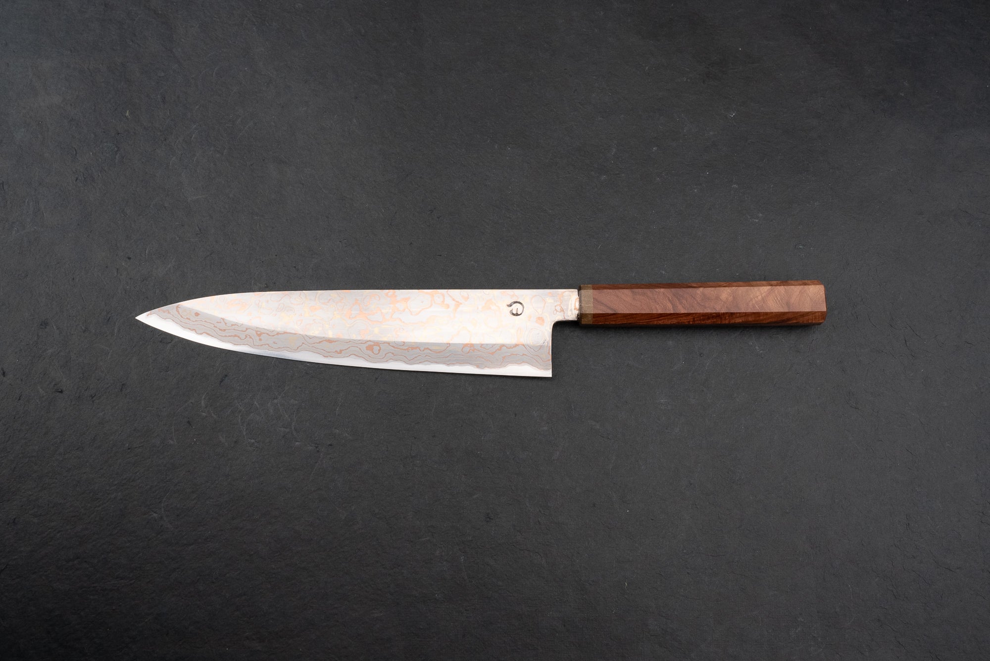 Mutsumi Hinoura V Toku Rainbow Damascus Gyuto Japanese Chef Knife 240mm - Premium Kitchen Knife for Sushi, Meat, Vegetables & Professional Cooking