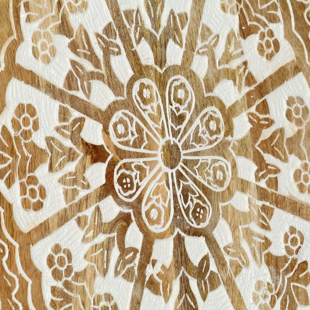 Hand-Carved Mango Wood Wall Panels - Set of 2 (23.6
