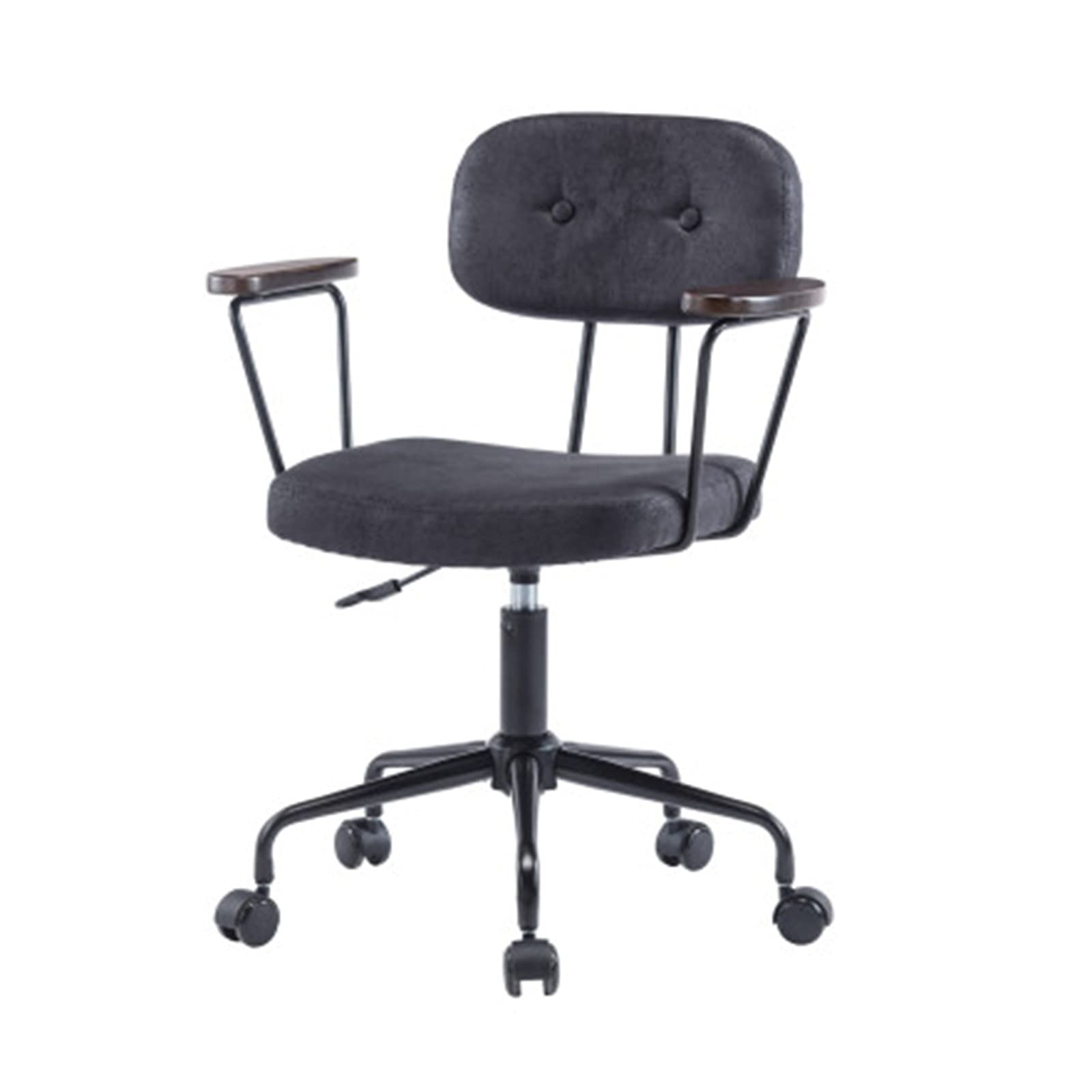 Ergonomic Home Office Chair with Adjustable Height - Modern Swivel Desk Chair for Living Room, Bedroom & Workspace - Comfortable Computer Chair for Long Hours (Black) - Perfect for Remote Work & Gaming Setup