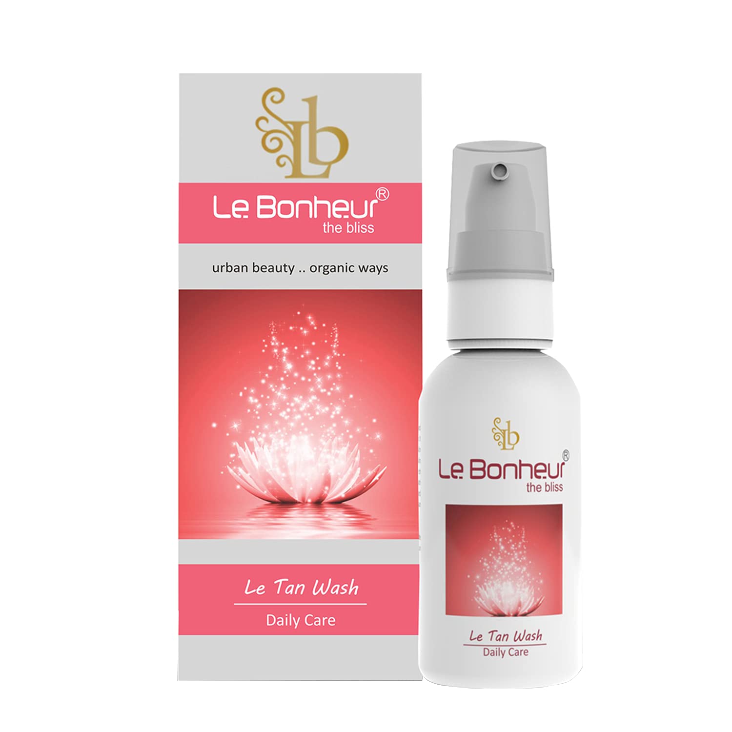 Le Bonheur Tan Wash Face Cleanser - Daily Gentle Exfoliating Face Wash for Tanned Skin, Removes Sun Tan & Pollution, Unisex 50ml - Perfect for Post-Sun Care & Daily Skincare Routine
