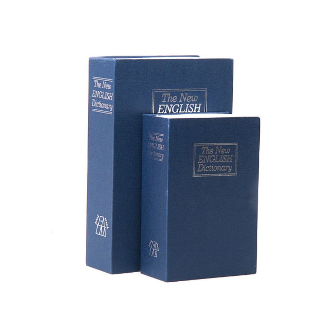 Hidden Security Safe Box - Small Red Lockable Cash Jewelry Dictionary Book Storage for Home Office Travel | Perfect for Storing Valuables, Documents & Secret Items