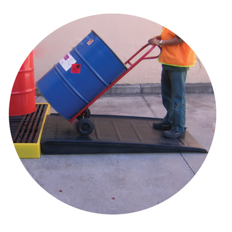 TSSBFR2 2 Drum Spill Containment Deck | Secondary Spill Protection for 55-Gallon Drums | Ideal for Industrial Workplaces & Hazardous Material Storage