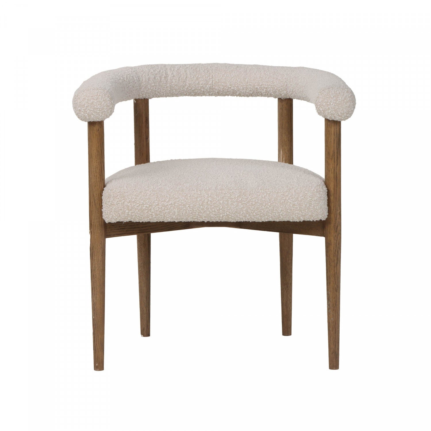 Bellavor Modern Dining Chair - White Wooden Kitchen Chair with Upholstered Seat - Perfect for Dining Room, Kitchen, Breakfast Nook & Home Office