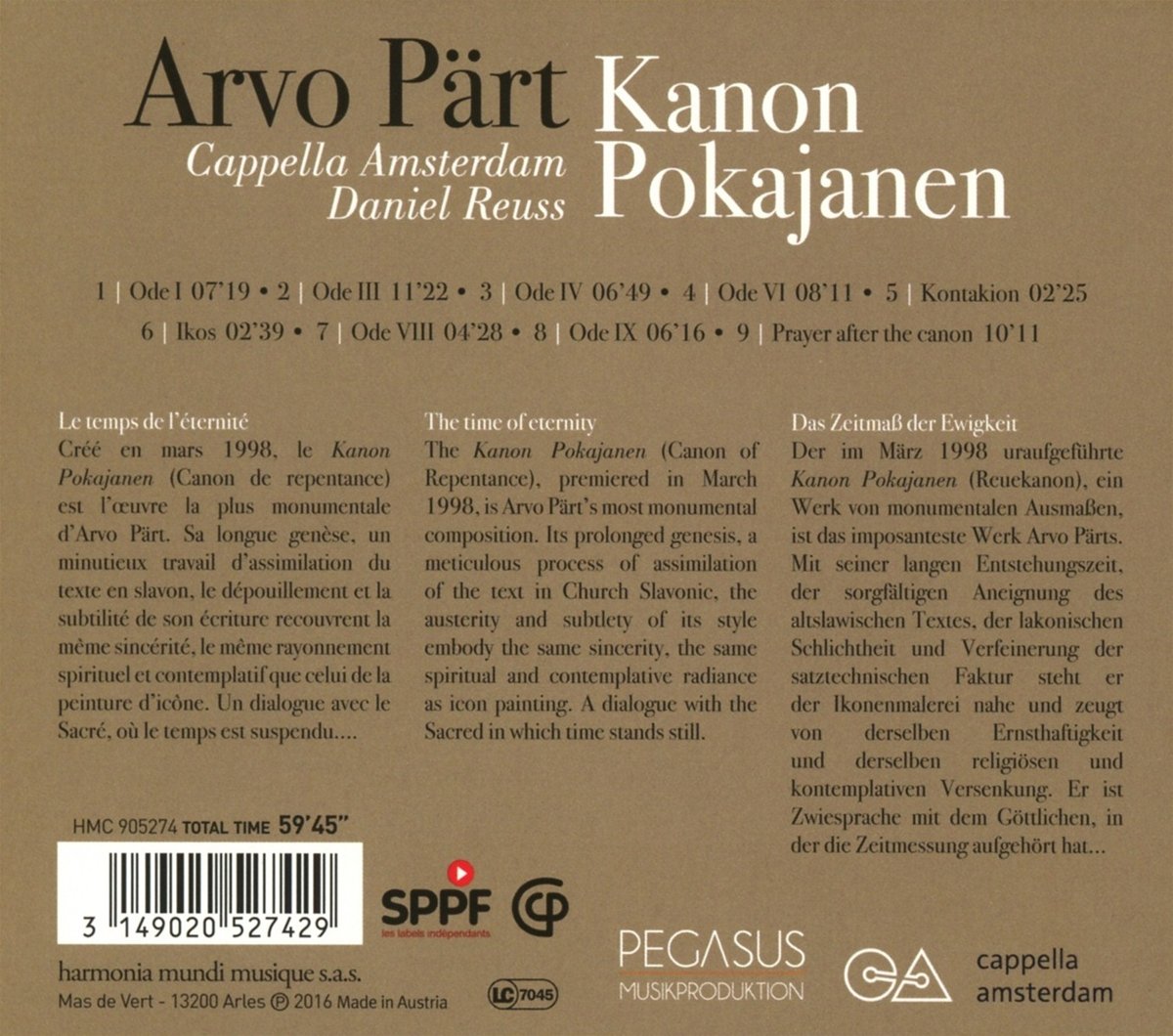 Pärt: Kanon Pokajanen - Sacred Choral Music by Arvo Pärt | Perfect for Meditation, Worship & Classical Music Lovers
