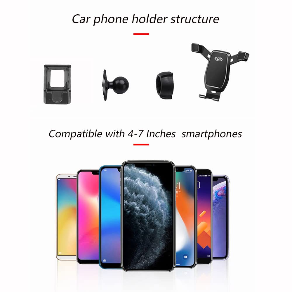 360° Rotating Air Vent Car Phone Mount for Toyota Corolla Cross 2022-2023 - Universal Hands-Free Holder Compatible with iPhone 14/13/12, Samsung Galaxy S23/S22 (4-7 Inch Phones) - Perfect for GPS Navigation & Safe Driving