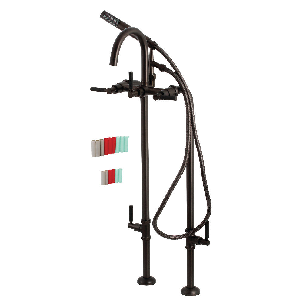 Vintage Aqua CCK8107DKL Freestanding Bathtub Faucet with Supply Line & Stop Valve - Perfect for Bathroom Renovation & Luxury Spa Experience