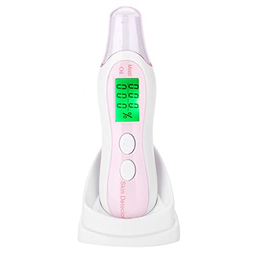 Professional ABS Skin Oil Tester - Portable Facial Analyzer for Beauty & Skincare | Accurate Skin Moisture & Oil Measurement | Perfect for Home Use, Spa Treatments & Dermatology Clinics (White, USB Rechargeable)