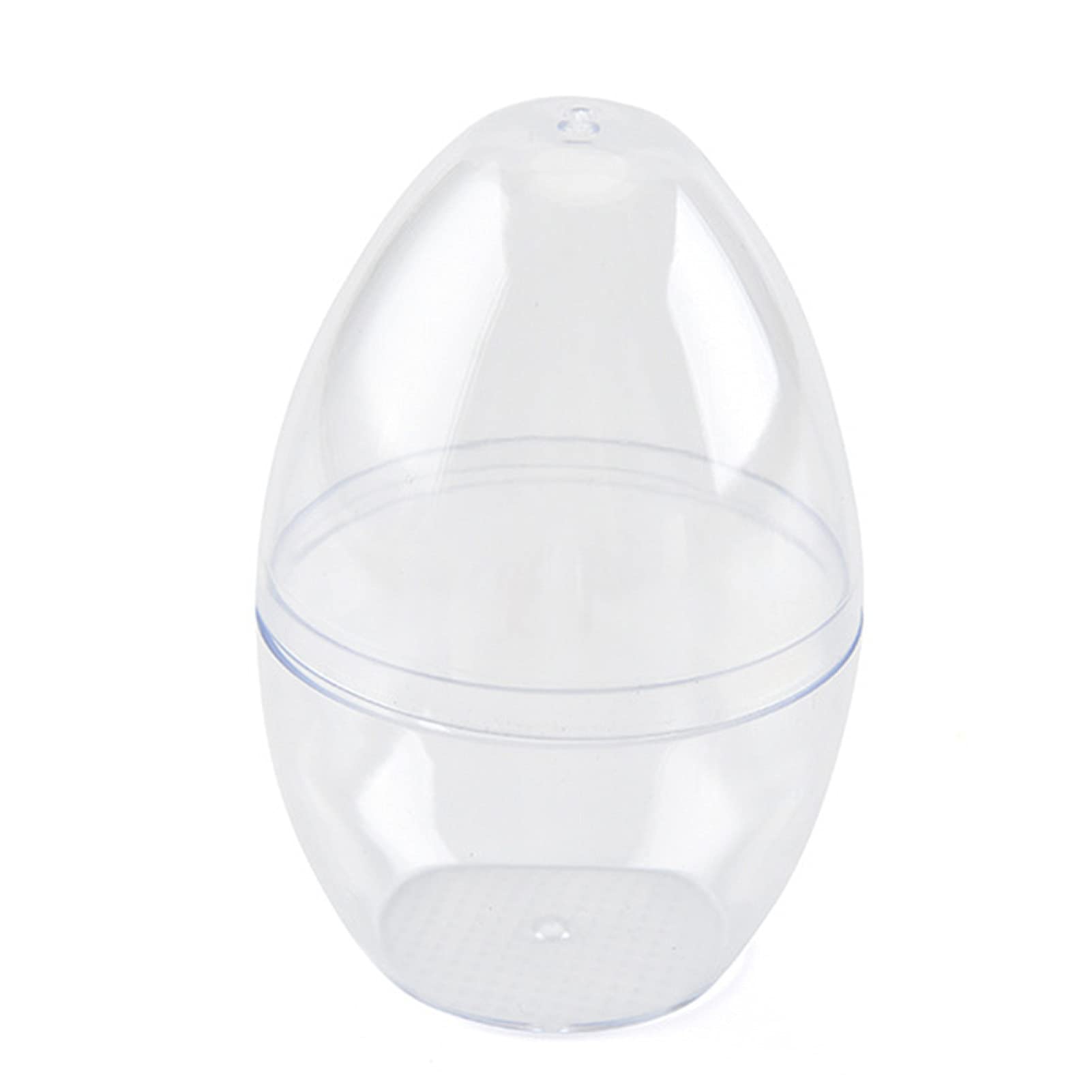 HEVIRGO Transparent Egg-Shaped Makeup Powder Puff Sponge Storage Box - PP Plastic Organizer for Daily Necessities | Perfect for Cosmetic Storage, Travel & Bathroom Organization