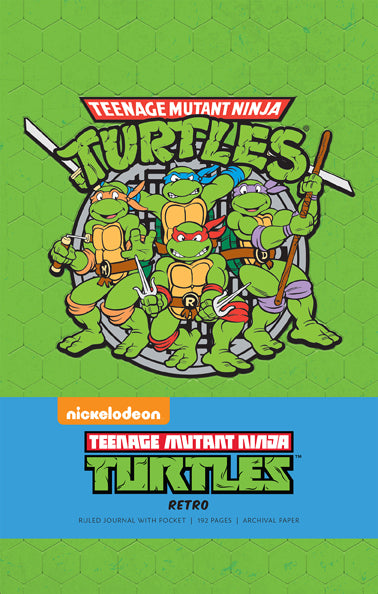 Teenage Mutant Ninja Turtles Retro Hardcover Notebook - Lined Journal for Writing, School & Collectors - Perfect Gift for TMNT Fans & 90s Nostalgia