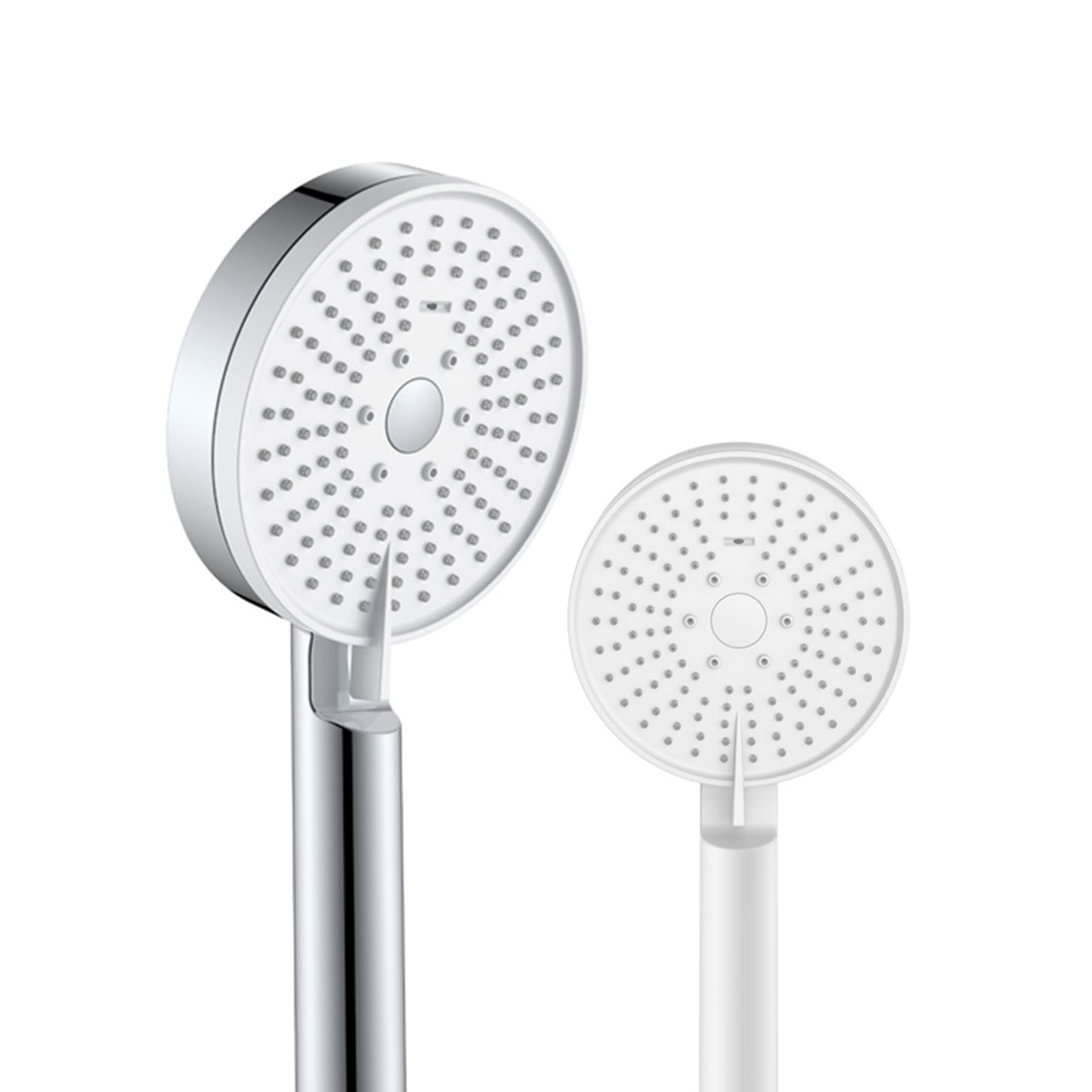 High Pressure Handheld Shower Head with 3 Adjustable Spray Modes - Water Saving Rain Shower Head for Bathroom - Universal Fit for Relaxing Spa Experience at Home (White)