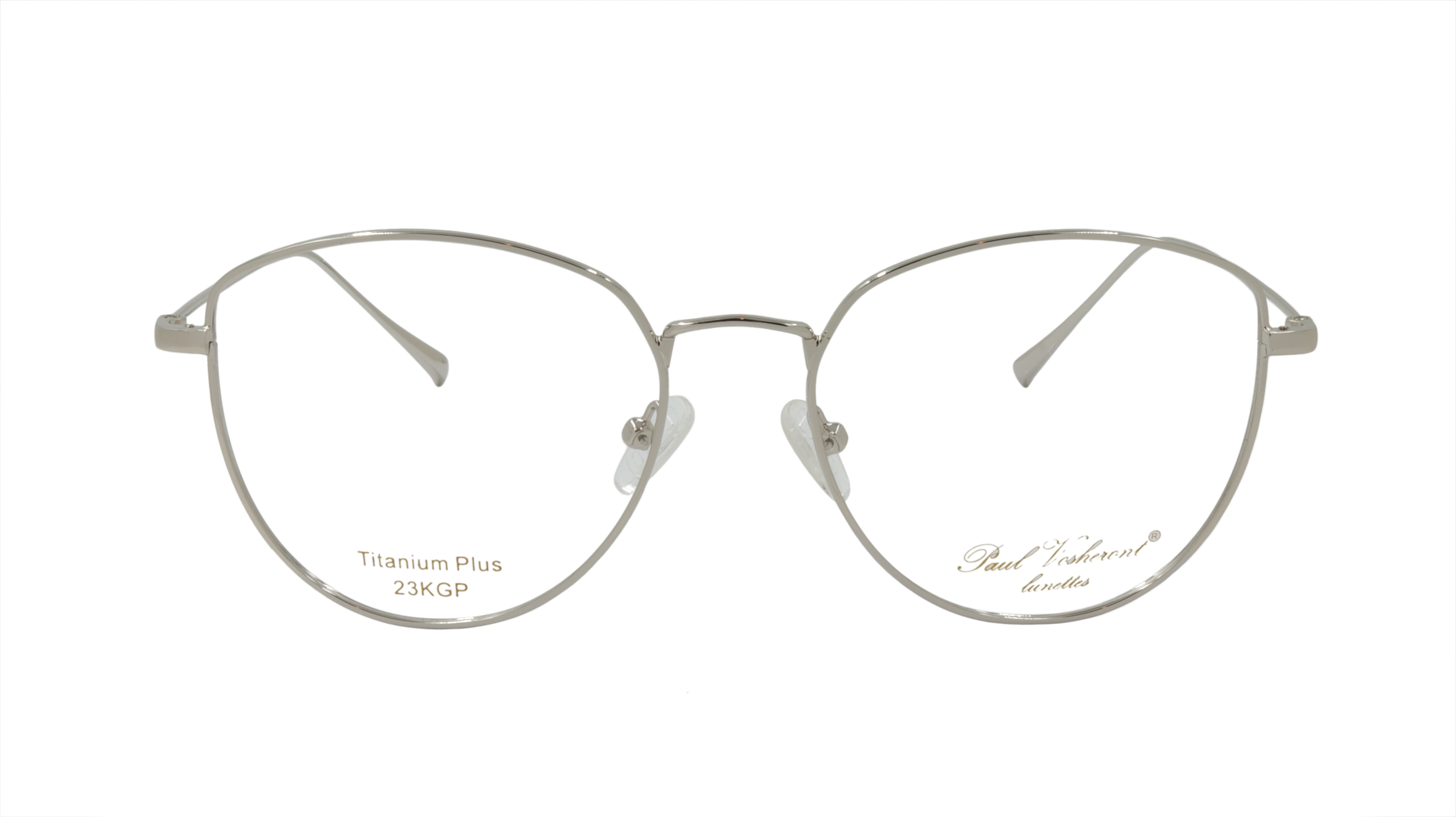 Paul Vosheront Gold Plated Metal Eyeglasses Frame - Italian Design PV504 C2 | Stylish & Durable for Work, Reading & Fashion