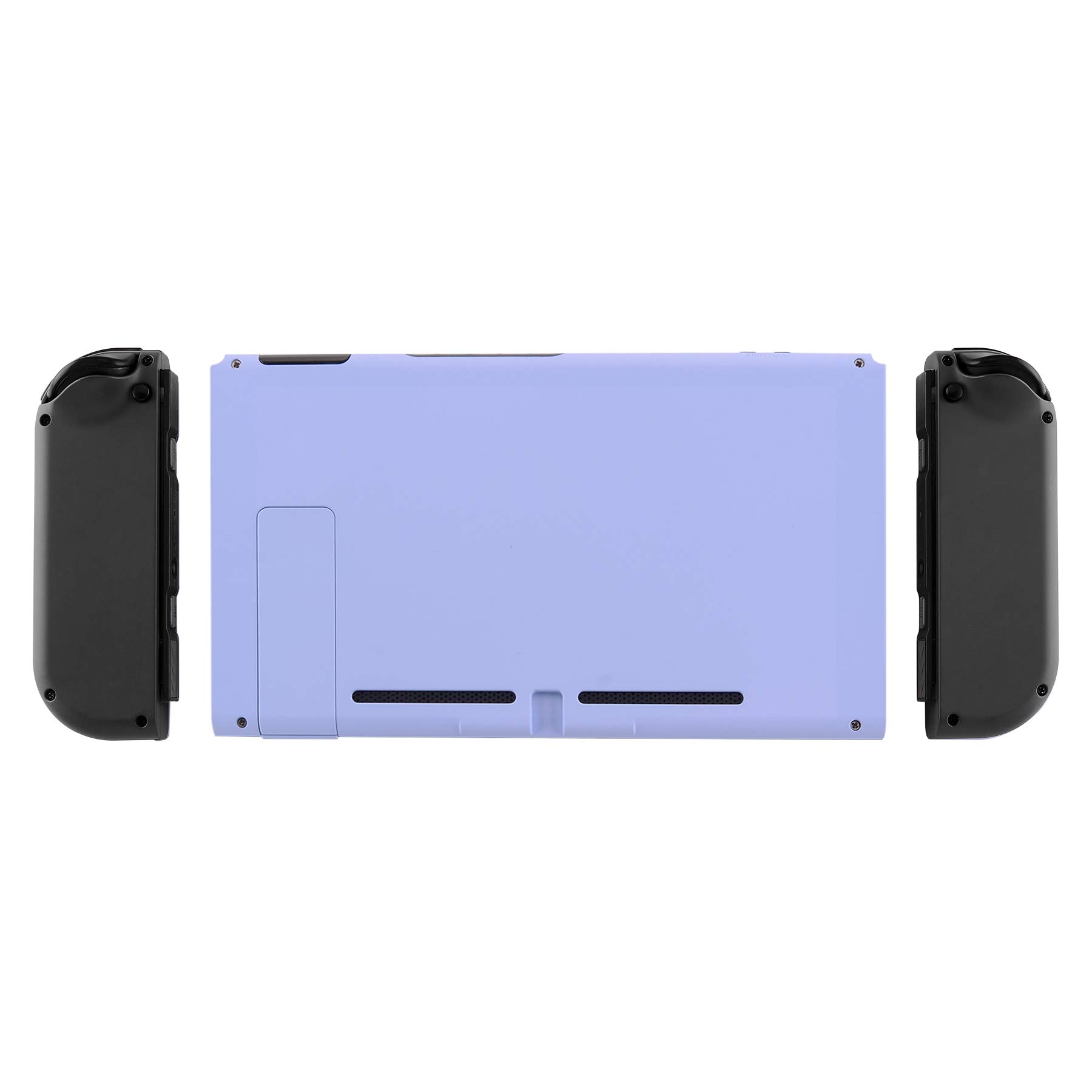 eXtremeRate Light Violet Back Plate Replacement for Nintendo Switch - DIY Housing Shell Case with Kickstand (Backplate Only, No Console Included) - Perfect for Customization, Repair, and Gaming Accessories