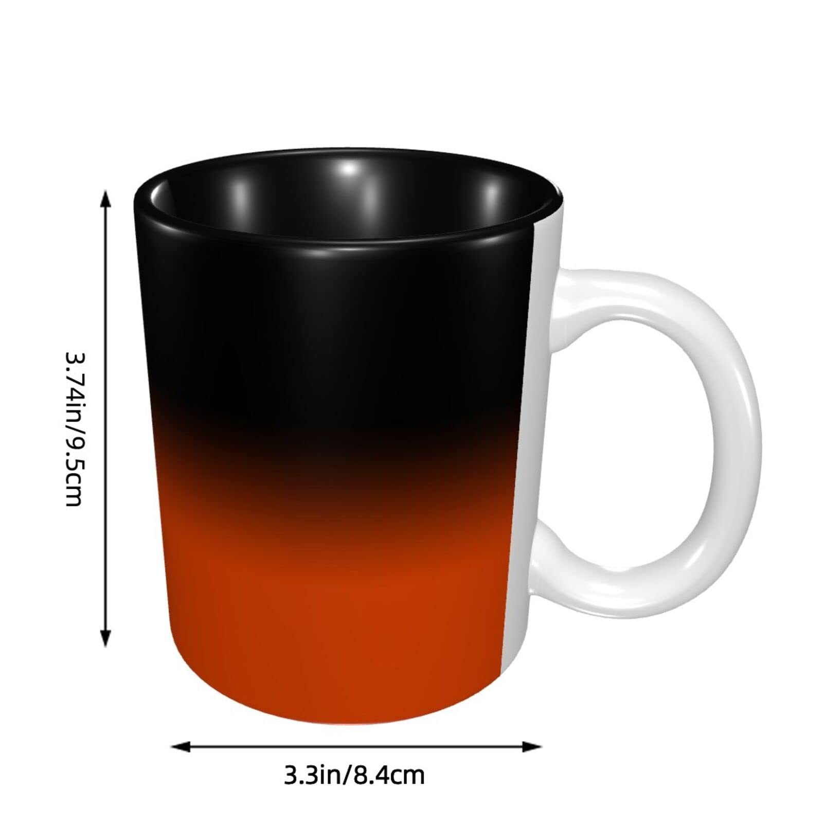 Personalized Baseball Ceramic Coffee Mug - Custom Name & Number, Team Colors, Gift for Men & Women Baseball Fans - Perfect for Home, Office & Game Day Use