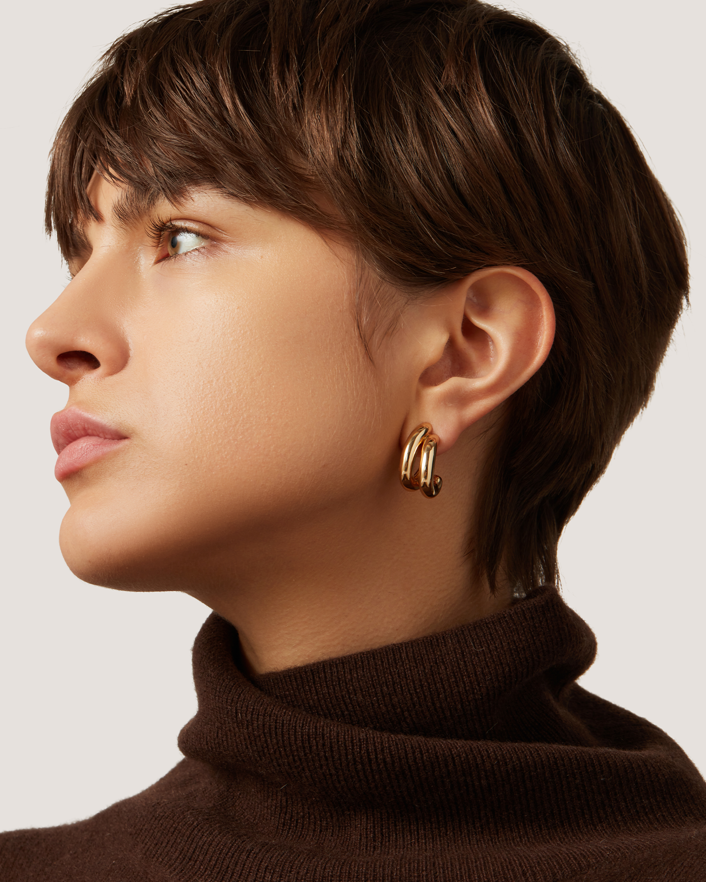 Florence Elegant Dangle Earrings for Women - Gold Plated Hoop Earrings with Crystals - Perfect for Parties, Weddings & Everyday Wear