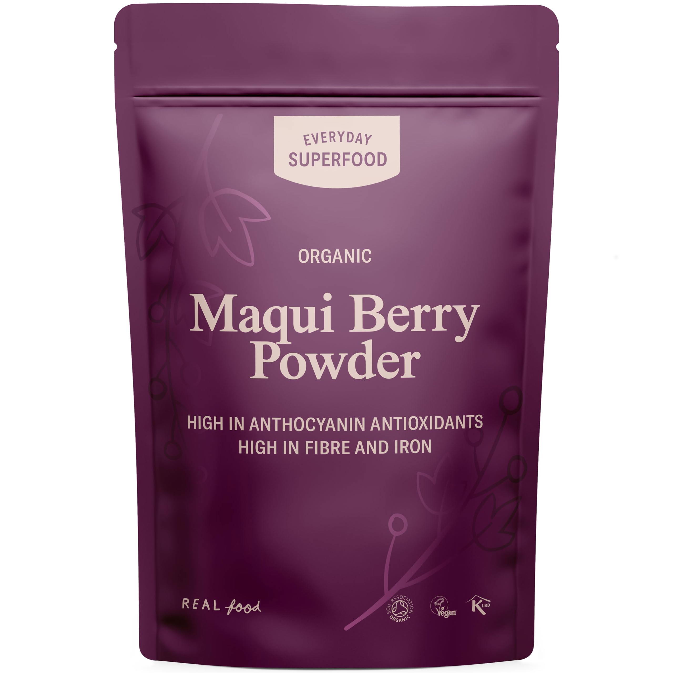 Organic Maqui Berry Powder 50g - Freeze Dried Superfood for Smoothies, Acai Bowls & Healthy Snacks | Antioxidant-Rich, Vegan & Gluten-Free | Perfect for Breakfast, Post-Workout & Weight Loss