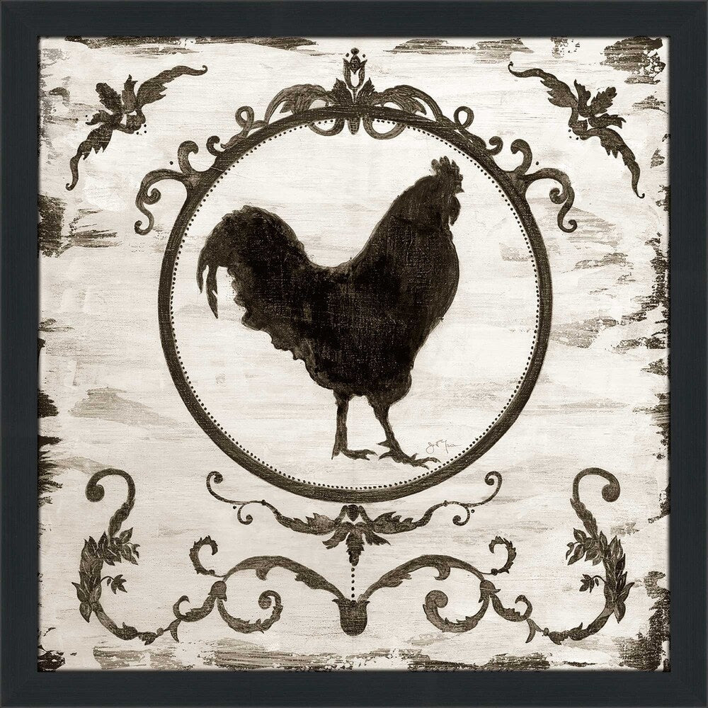 Berkshire Rooster Art Print on Acrylic by Tava Studios - Brown Wall Decor for Living Room, Kitchen & Office