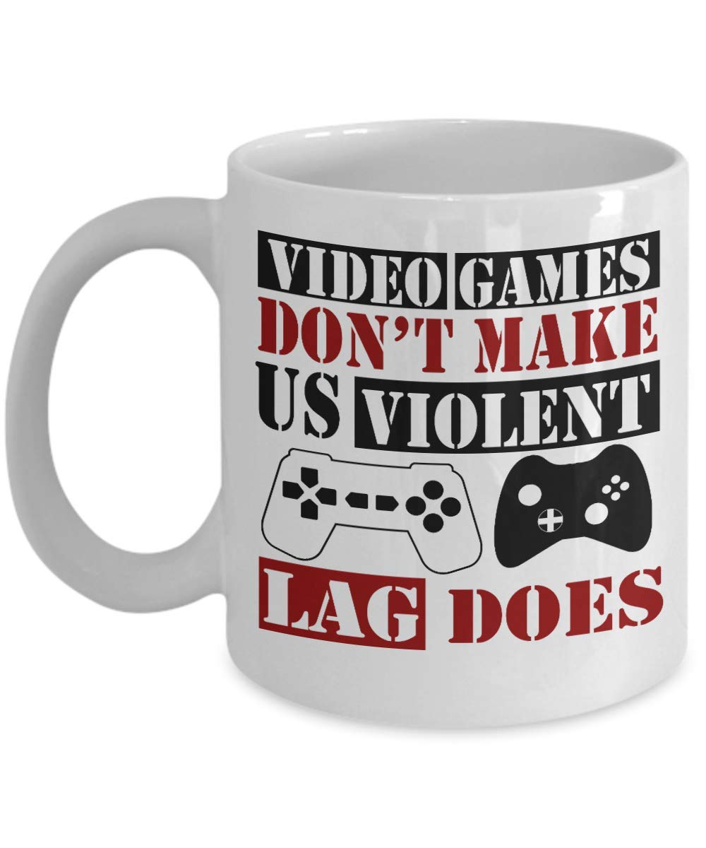 Zapbest Gameboy Coffee Mug - 11 oz White Porcelain Gamer Mug for Men & Women - Perfect Gift for Gamers, Boyfriend, Son, Daughter - Enjoy Coffee While Gaming or Working