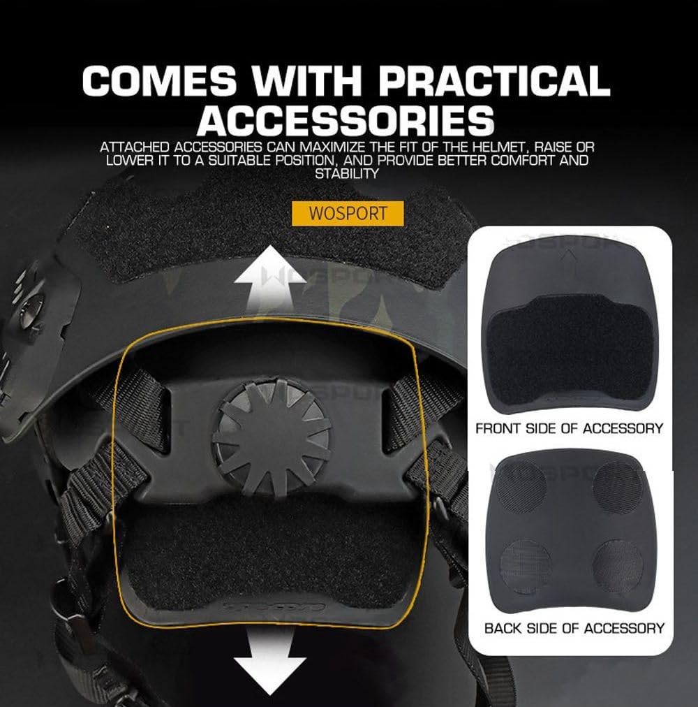 Military Tactical Helmet - Fast SF Super High Cut Helmet for Paintball & Airsoft | Lightweight Ballistic Protection | Outdoor Combat, Shooting Sports & Tactical Training Gear