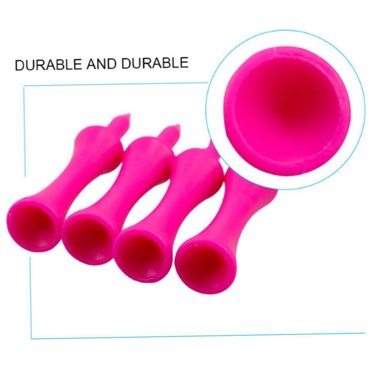 120PCS Plastic Golf Tees - Durable Golf Castle Tees for Practice & Training | Perfect for Driving Range, Backyard & Outdoor Sports Accessories