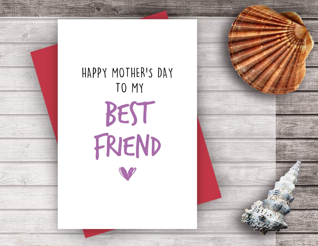 Funny Mother's Day Card for Mom - Best Friend Greeting Card from Daughter/Son - Perfect for Gifts & Celebrations